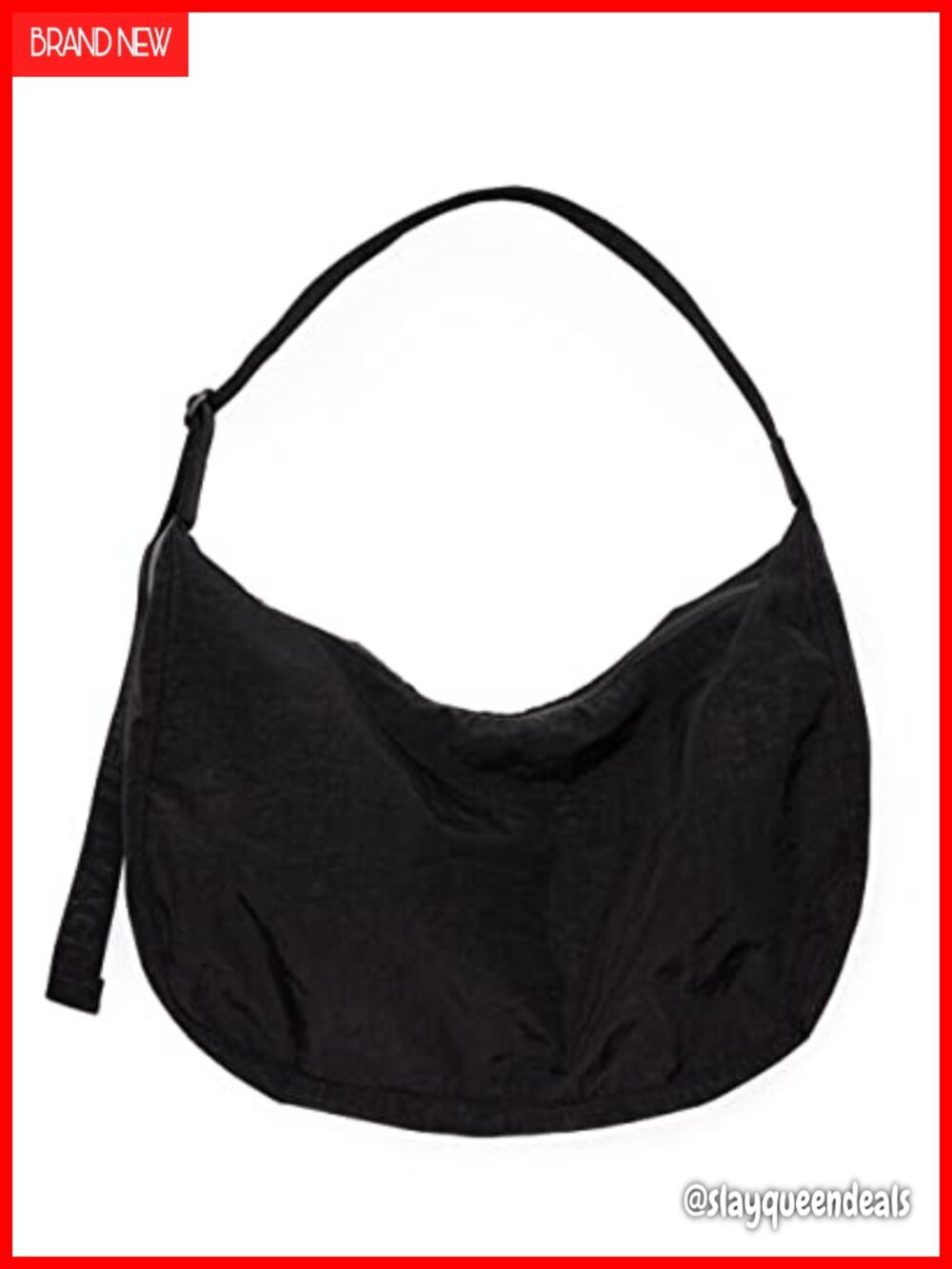 Large Nylon Crescent Bag Adjustable Strap Crossbody
